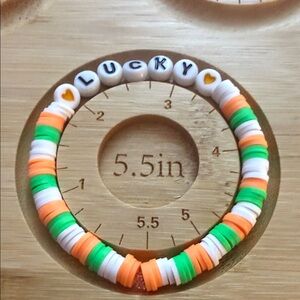 ‼️5/$25‼️ Lucky Beaded Bracelet with Heart Accents